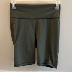 Fabletics Olive High-Rise Bike Shorts